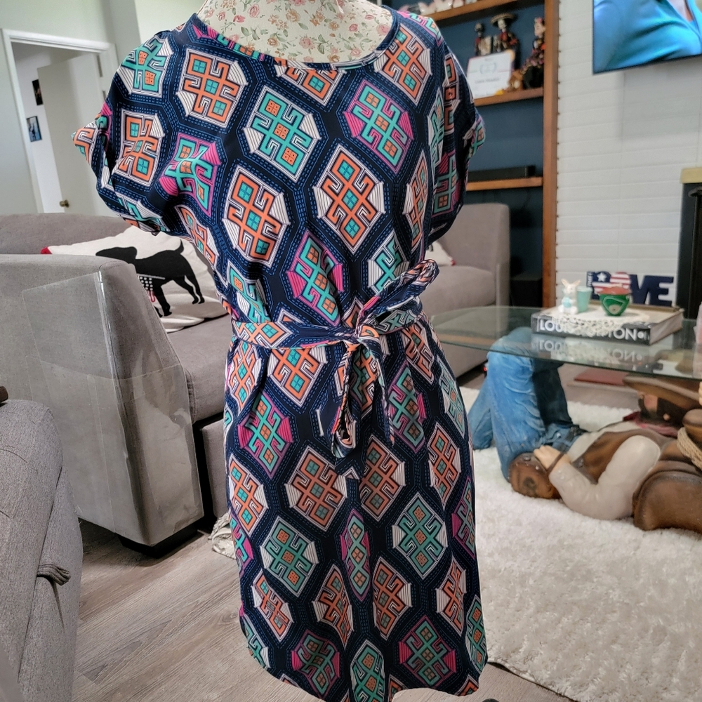 Geometric Patterned Dress Size Small